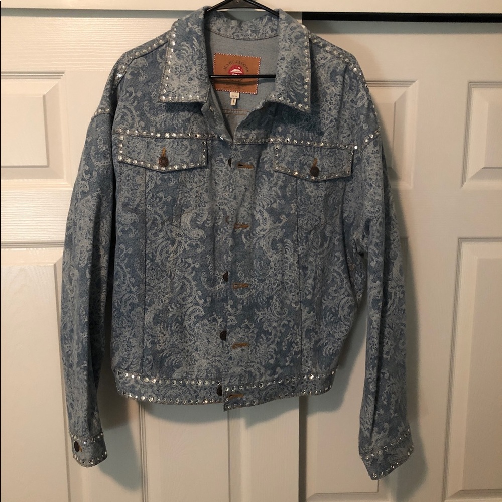 Marc Jacobs Lace Printed Denim Jacket